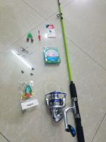 Bộ cần câu shimano 2 khúc bạo lực 2m1 kèm máy kim loại
