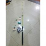 Bộ cần câu shimano 2 khúc bạo lực 2m1 kèm máy kim loại