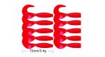 Mồi mềm Jig head 1 bịch 1 màu 72mm 3.4gr