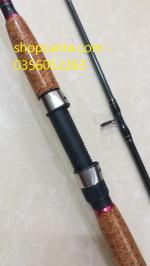 Bộ cần câu 2 khúc rỗng bạo lực expert spin cán gỗ bần đã phủ keo