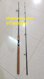 Bộ cần câu 2 khúc rỗng bạo lực expert spin cán gỗ bần đã phủ keo