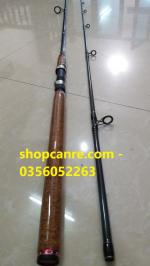 Bộ cần câu 2 khúc rỗng bạo lực expert spin cán gỗ bần đã phủ keo