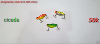 Mồi lure cá sắt Sicada chuyên câu lóc sộp, ngão thiểu siêu nhạy kèm lưỡi bkk