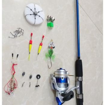 Combo bộ cần 2 khúc bạo lực shimano kèm phụ kiện câu cá