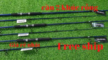 cần câu cá Daiwa D Blue 2020 2 khúc rỗng câu biển, câu tra, câu hồ