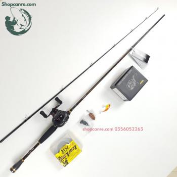 Bộ cần câu lure máy ngang DAIWA AIRX 702 tặng kèm dù PE X12 150m