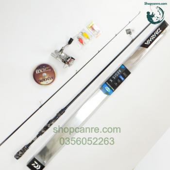 Bộ Cần câu lure máy đứng Daiwa Aegis X 702MS