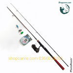 Bộ cần câu rê cá lóc câu lure Long Xuân 2m1 giá bình dân