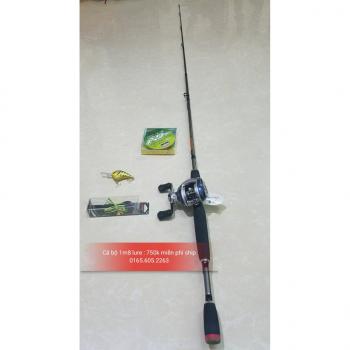 Bộ cần câu lure pioner máy ngang 1m8 đầy đủ