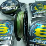 Dù nổi câu lục câu lure Super Jigman Xbraid X8 200m