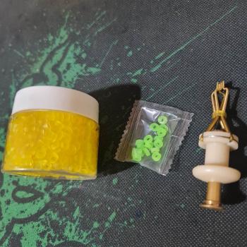 combo Kẹp mồi hạt xả và lọ chun kẹp mồi 1000c