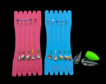 combo 10 Bộ lưỡi câu cá mương gắn sẵn kèm 3 hạt hỗ trợ ném xa