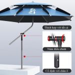 Chân Cắm Ô Xoay 360 Độ Hợp Kim Cao Cấp