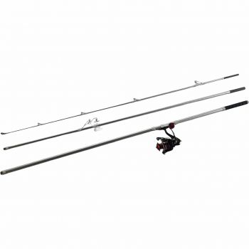 Cần câu 3 khúc Surfleader kèm máy RS 6000 câu lục xa bờ câu biển