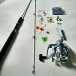 Bộ cần Shimano 2 khúc đặc, máy Yolo 6000